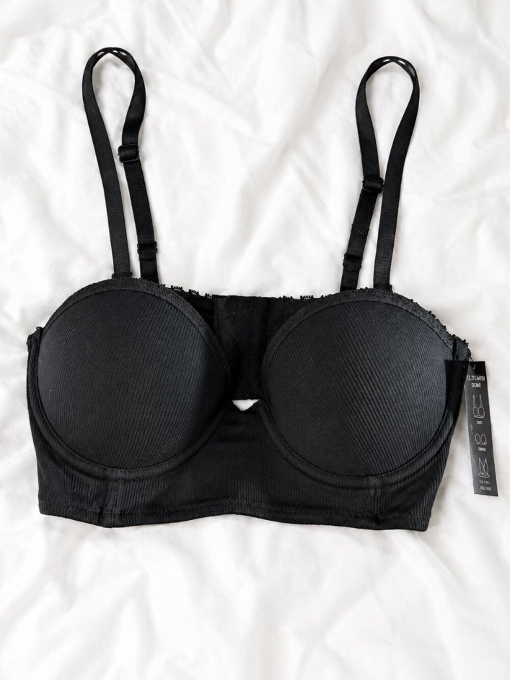 Tahari Convertible Multi-Way Black Bra - wear six ways– Size 34C NWT